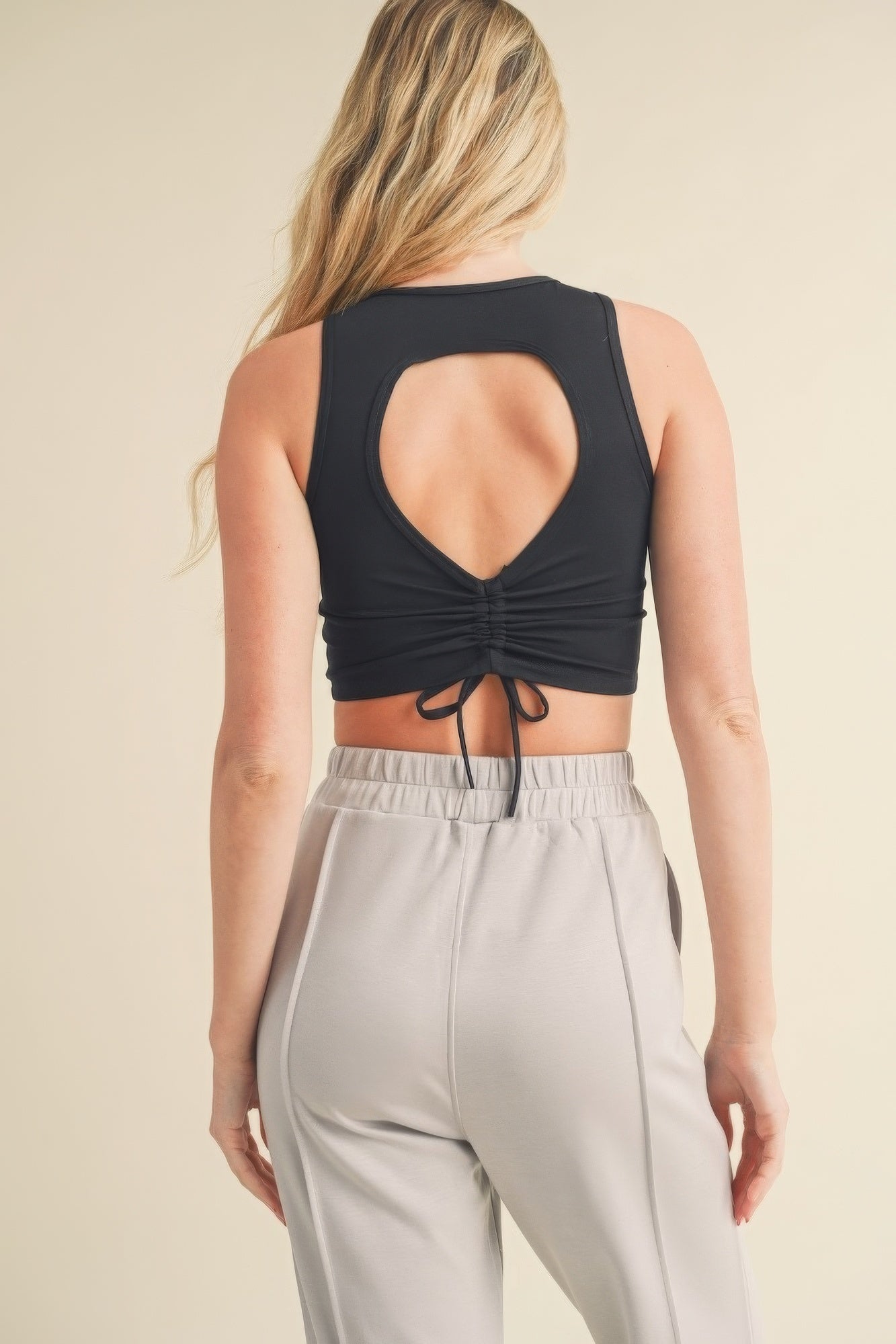 Corset Inspired Cropped Tank Top - Just Cool Beans