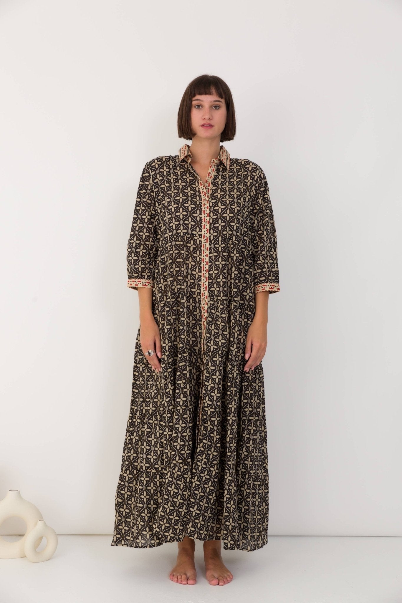 Cotton Voile Shirt Dress - Just Cool Beans