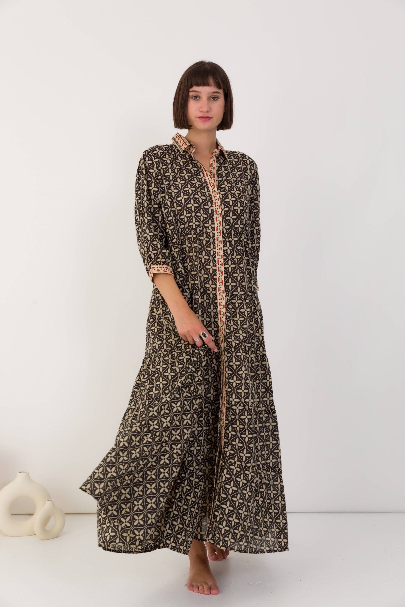 Cotton Voile Shirt Dress - Just Cool Beans