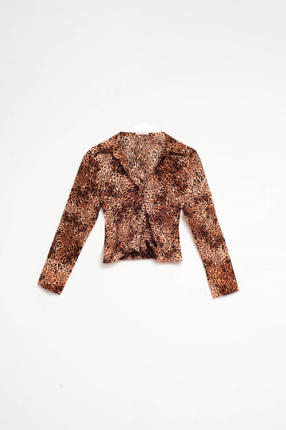 Cropped shirt in leopard | Just Cool Beans — shirts | tops
