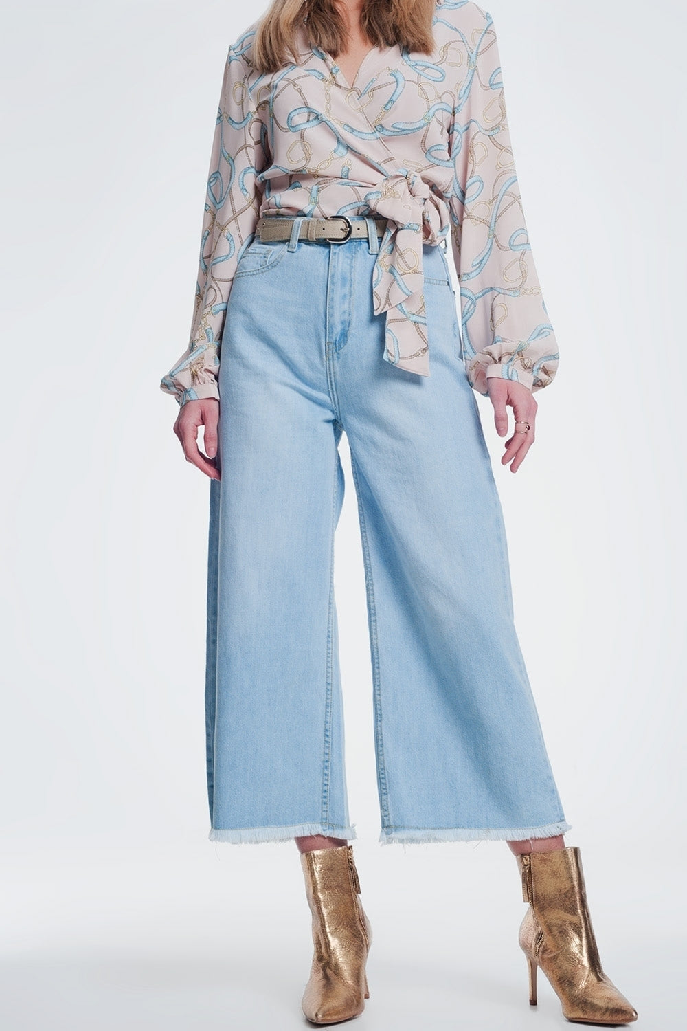Culotte jeans with ripped hem | Just Cool Beans — jeans | the denim shop