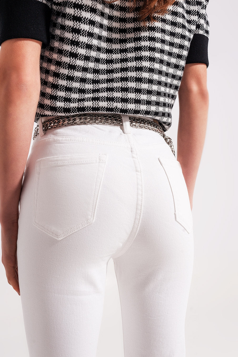Flared jeans in white | Just Cool Beans