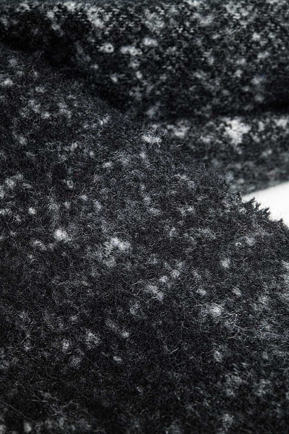 Fluffy tassel scarf in black | Just Cool Beans