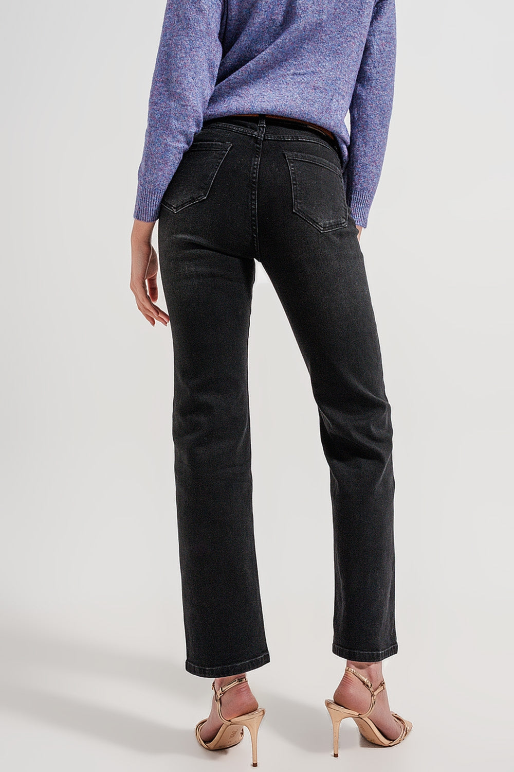 High rise slouchy mom jeans in black | Just Cool Beans