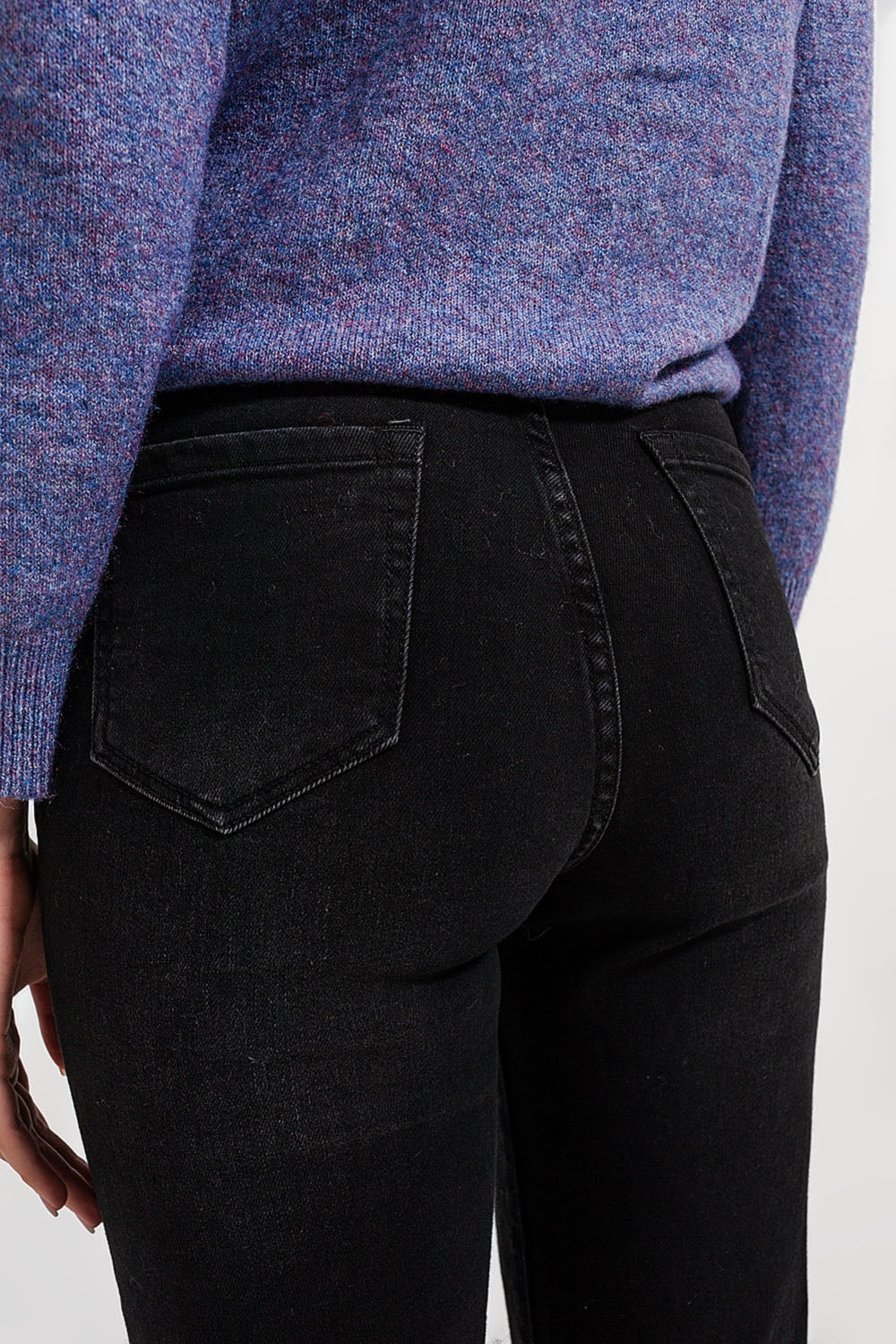 High rise slouchy mom jeans in black | Just Cool Beans