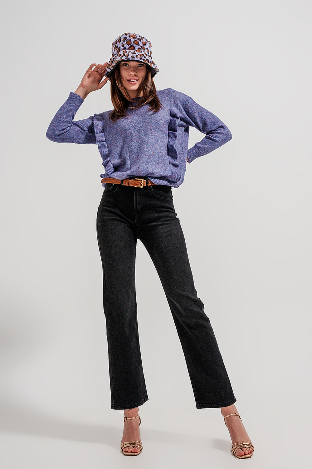 High rise slouchy mom jeans in black | Just Cool Beans