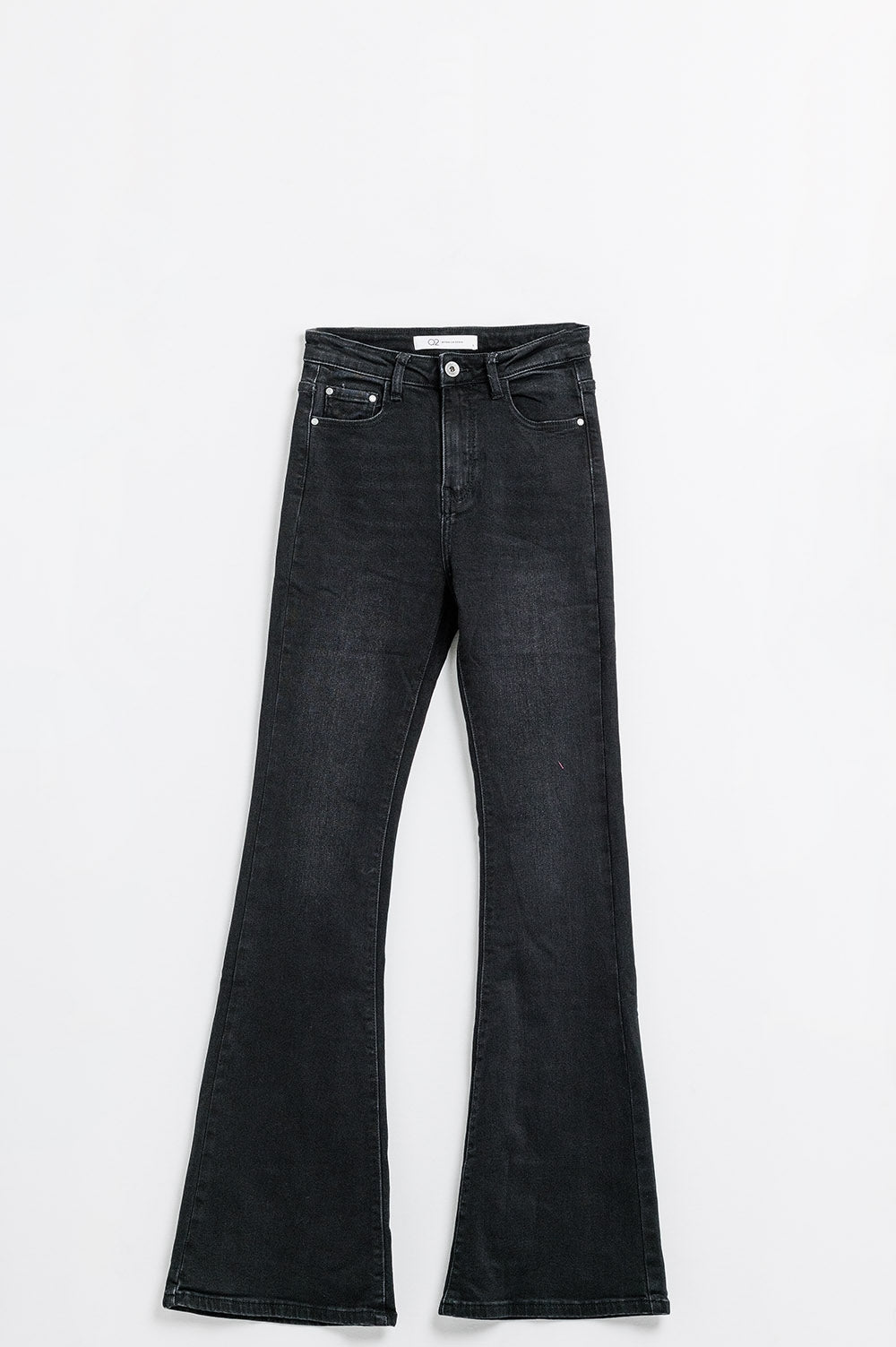 High waisted flare jeans in black | Just Cool Beans — jeans | the denim shop