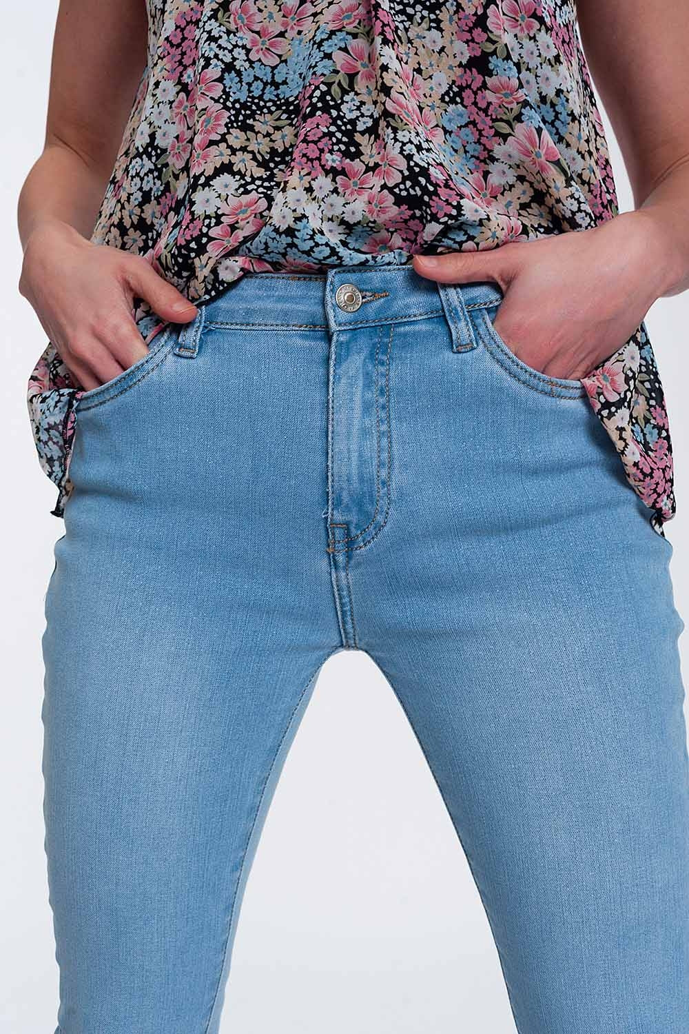 High-waisted jeans with glitter | Just Cool Beans