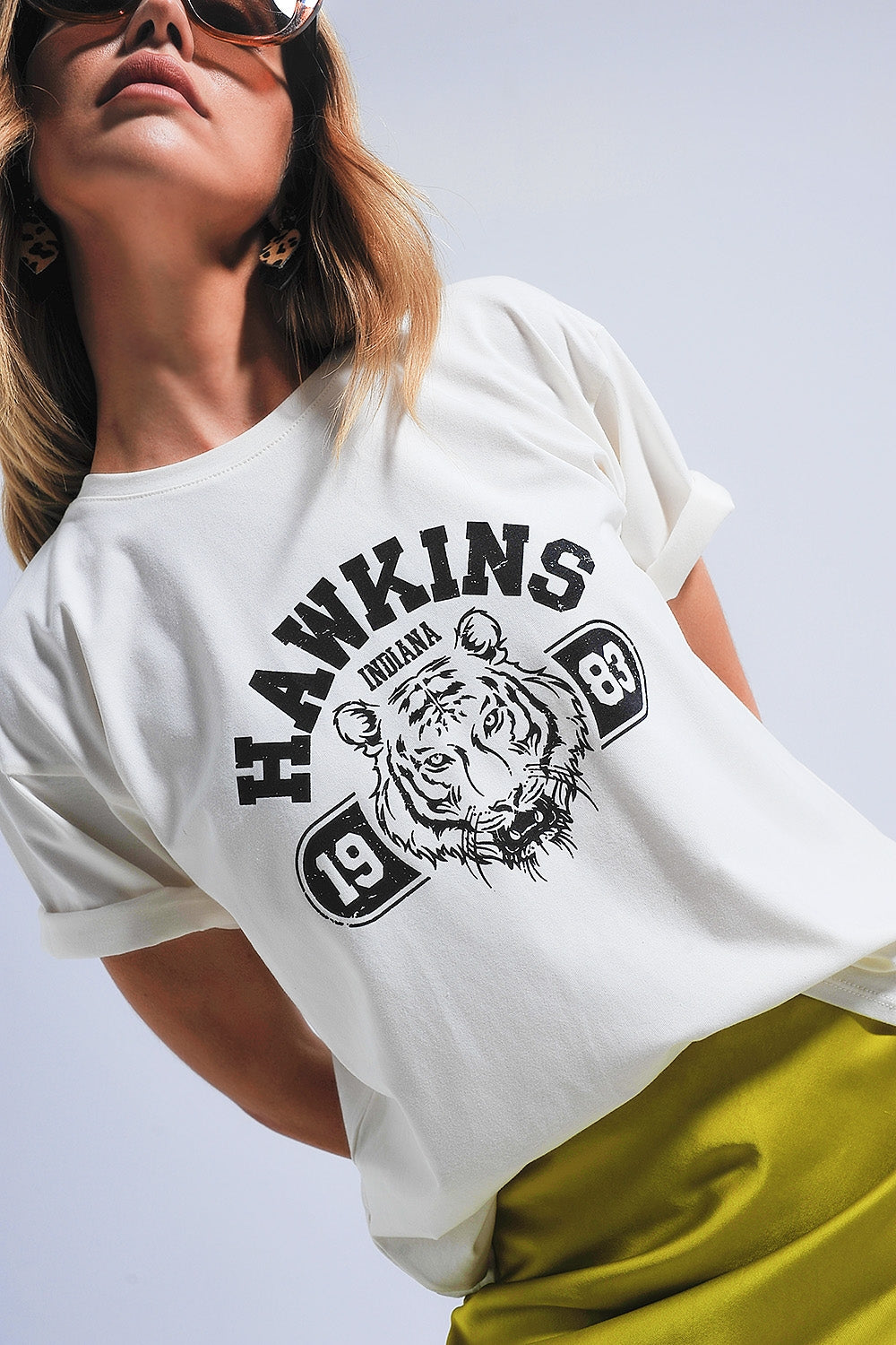 Indiana hawkins tiger short sleeve t-shirt | Just Cool Beans — tops | bottoms