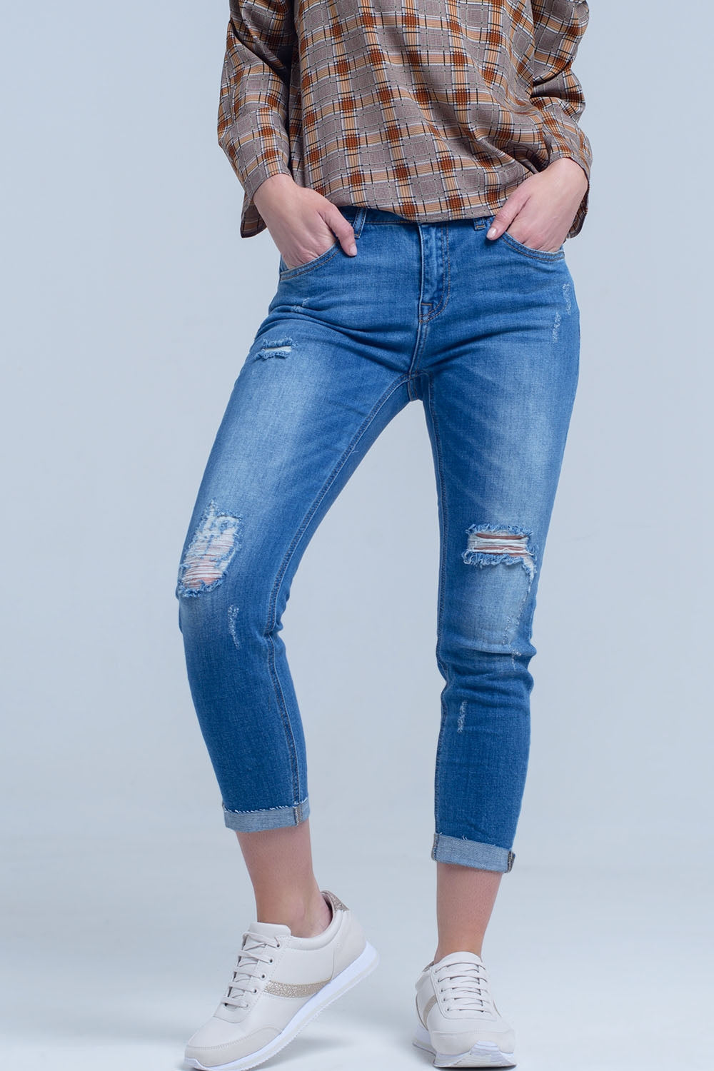 Jean skinny with rips on the legs | Just Cool Beans — jeans | the denim shop