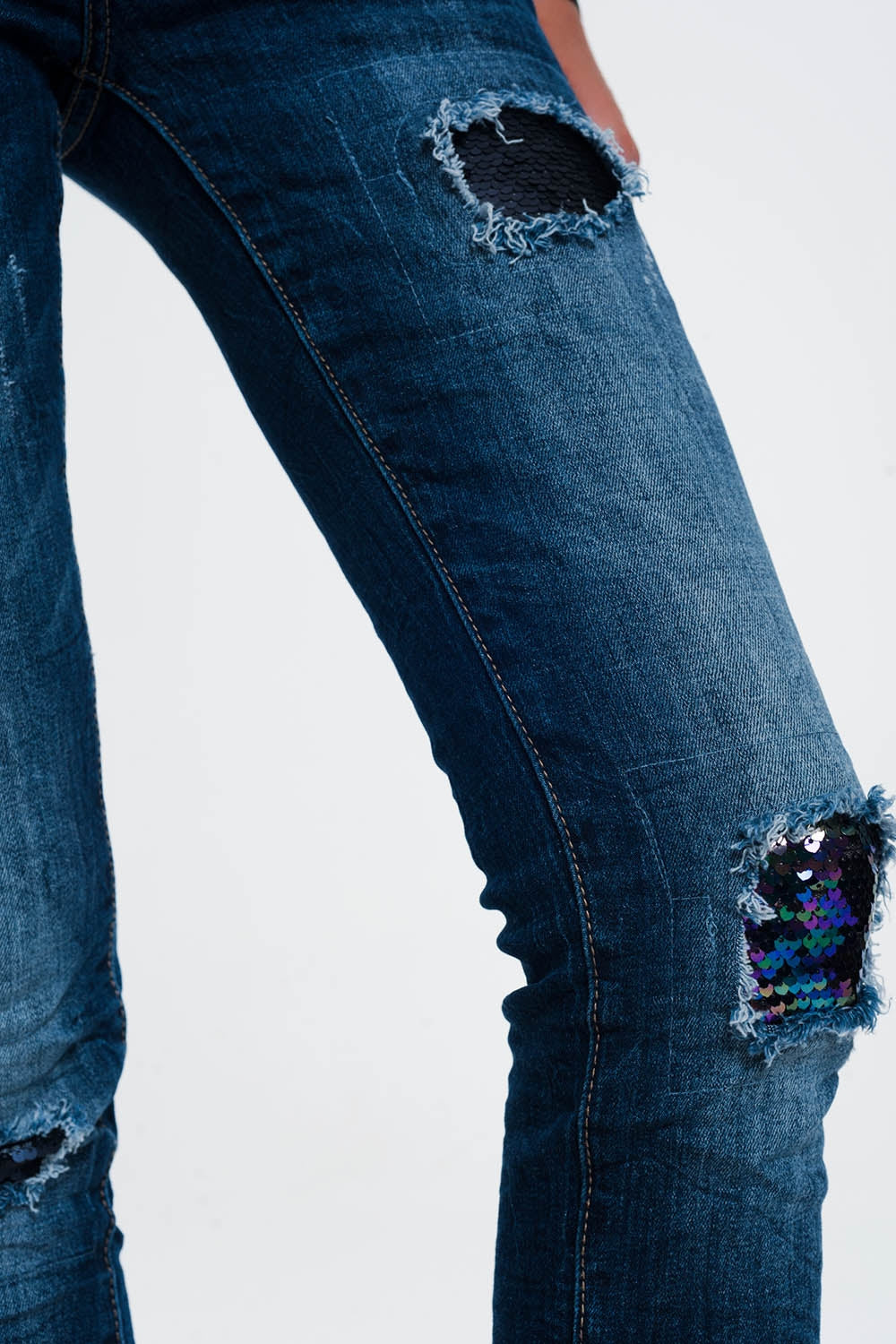 Jeans with sequins and rips | Just Cool Beans — jeans | the denim shop