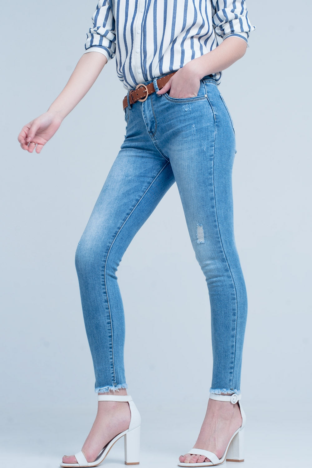 Light wash skinny jean in blue | Just Cool Beans — jeans | the denim shop
