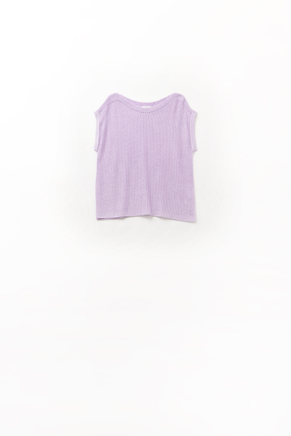 Lilac boat neck mesh sweater with dropped sleeves | Just Cool Beans — sweaters | tops