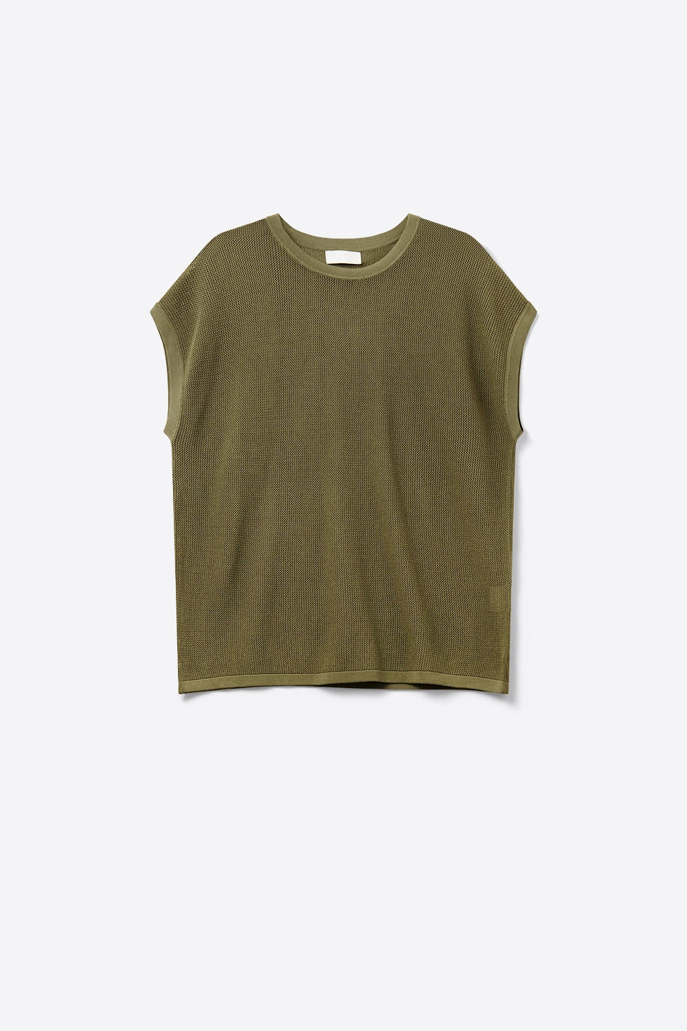 Mesh knit sweater in khaki color | Just Cool Beans — sweaters | tops