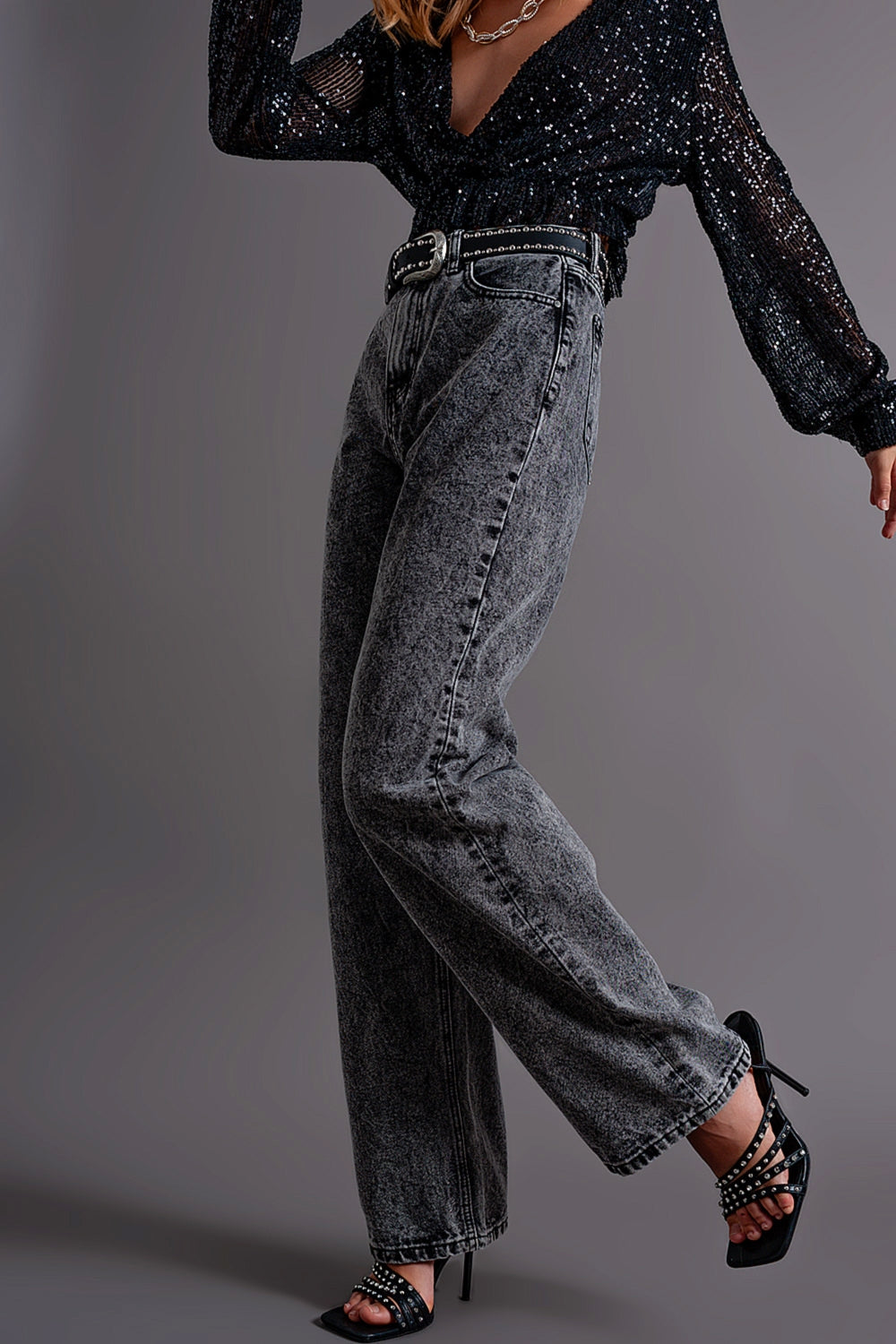 Mom jeans with high waist in black | Just Cool Beans — jeans | the denim shop