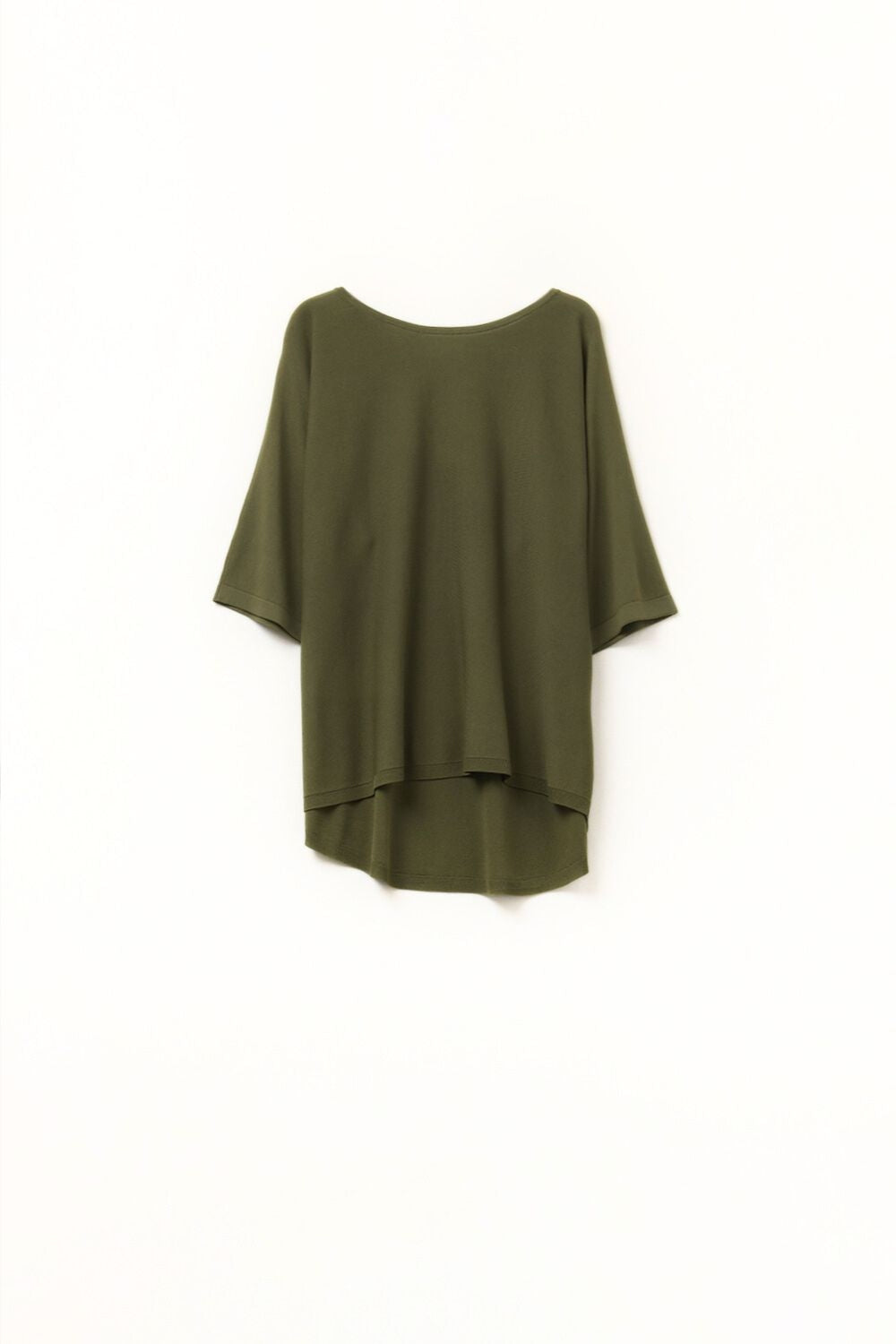 Oversized kakhi sweater with elbow-length sleeves | Just Cool Beans — sweaters | tops
