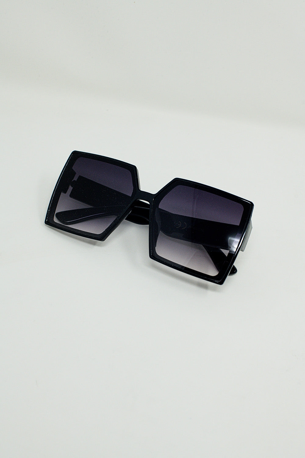Oversized square sunglasses in black | Just Cool Beans