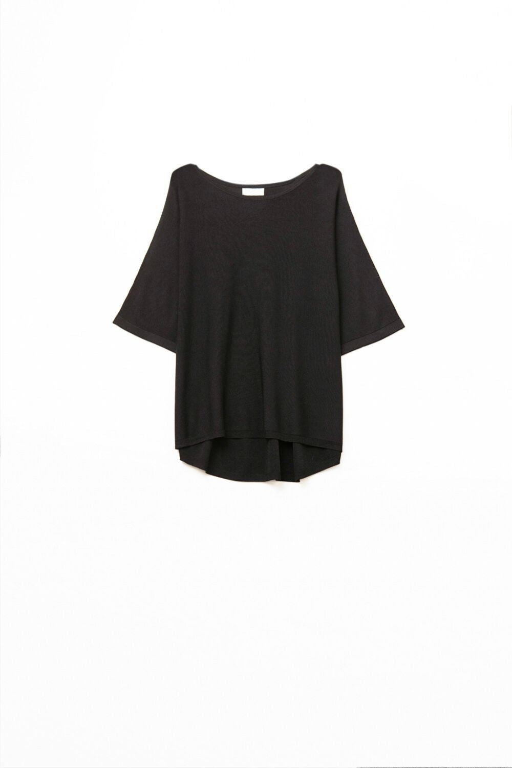 Oversized sweater in black with elbow-length sleeves | Just Cool Beans — sweaters | tops