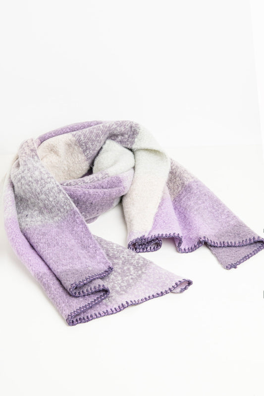 Scarf in beige and purple | Just Cool Beans