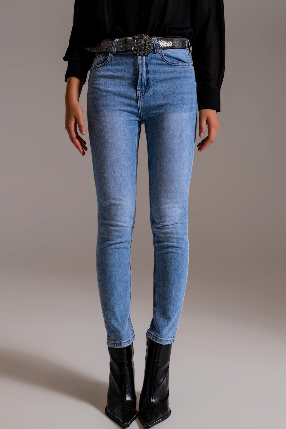 Skinny high waist jeans in light wash | Just Cool Beans — jeans | the denim shop