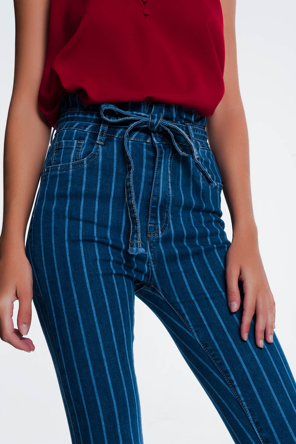 Skinny jeans with pinstripe | Just Cool Beans — jeans | the denim shop