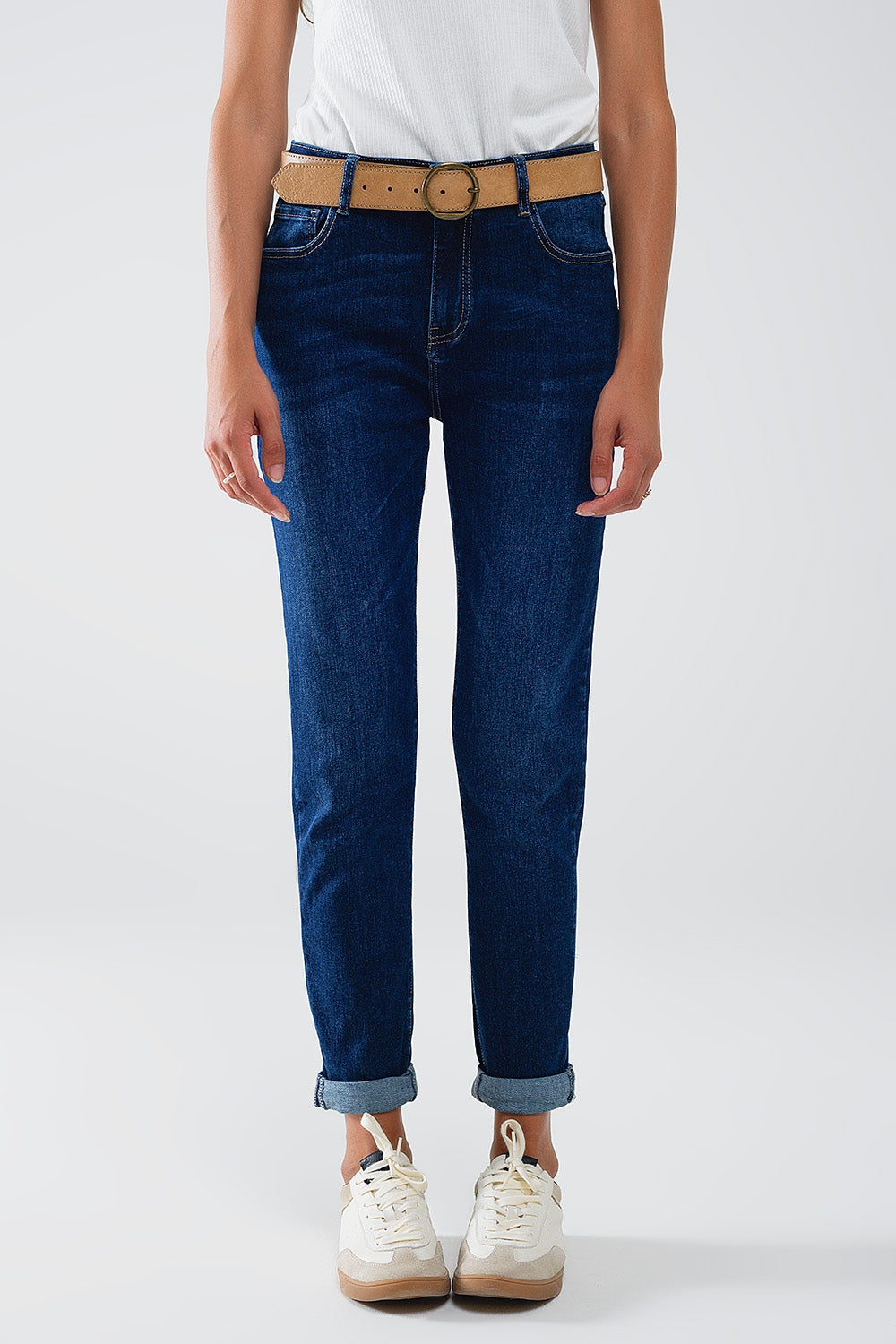 Skinny mid rise jeans in dark wash | Just Cool Beans — jeans | the denim shop