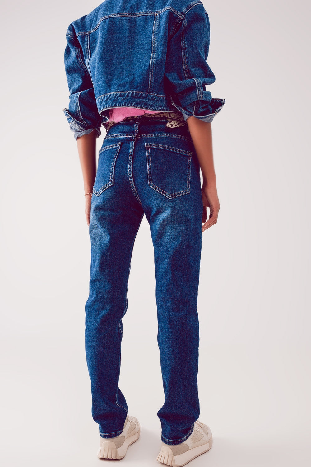 Straight leg jeans in thrift blue | Just Cool Beans