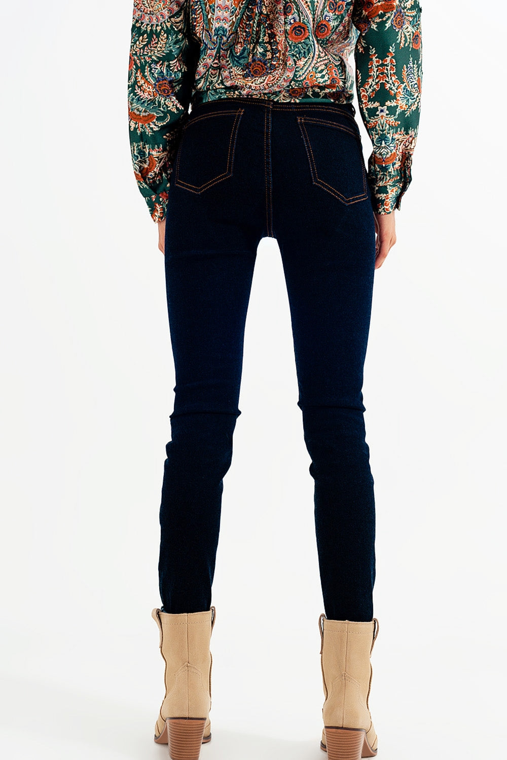 Super skinny fit jeans in dark blue wash | Just Cool Beans