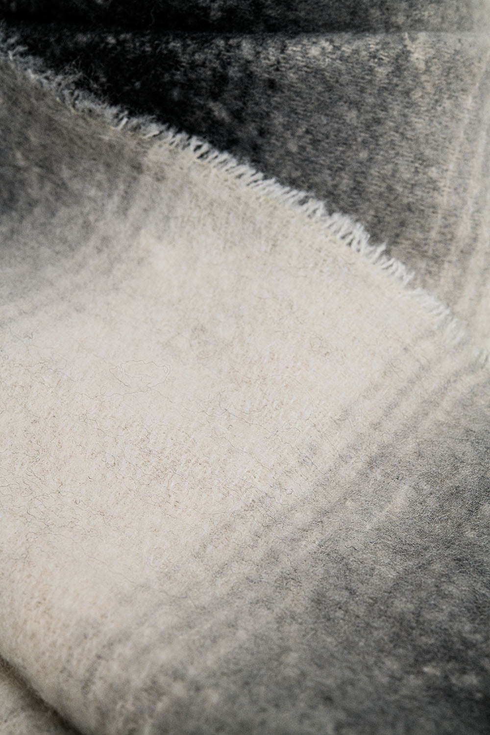 Supersoft long woven scarf with fringe in black | Just Cool Beans