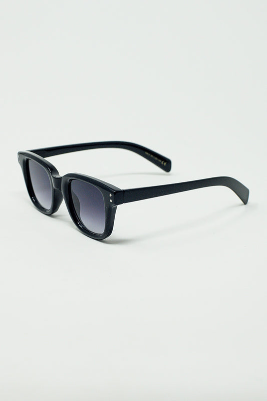 Thick black delta square sunglasses | Just Cool Beans