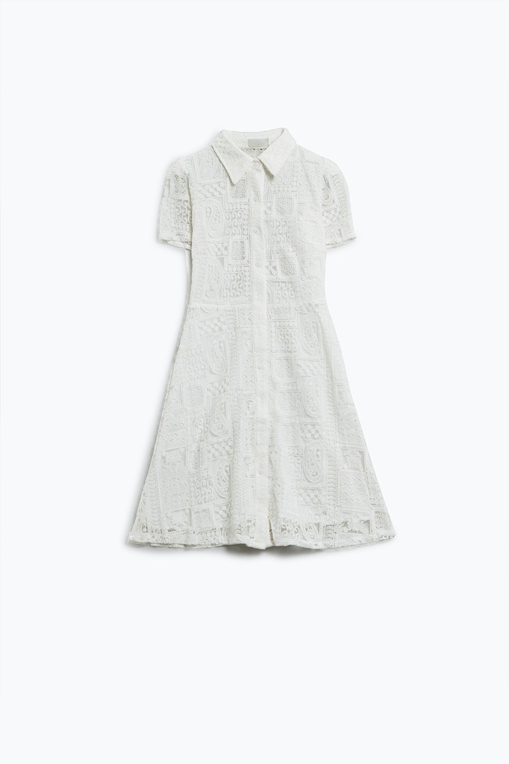 White buttoned crochet dress | Just Cool Beans — dresses