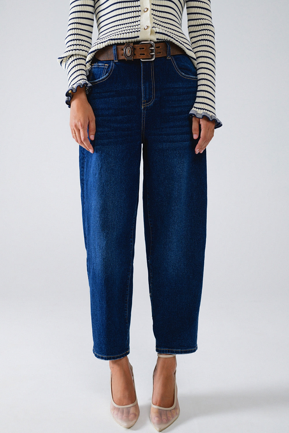 Wide leg mom jeans in mid wash | Just Cool Beans — jeans | the denim shop
