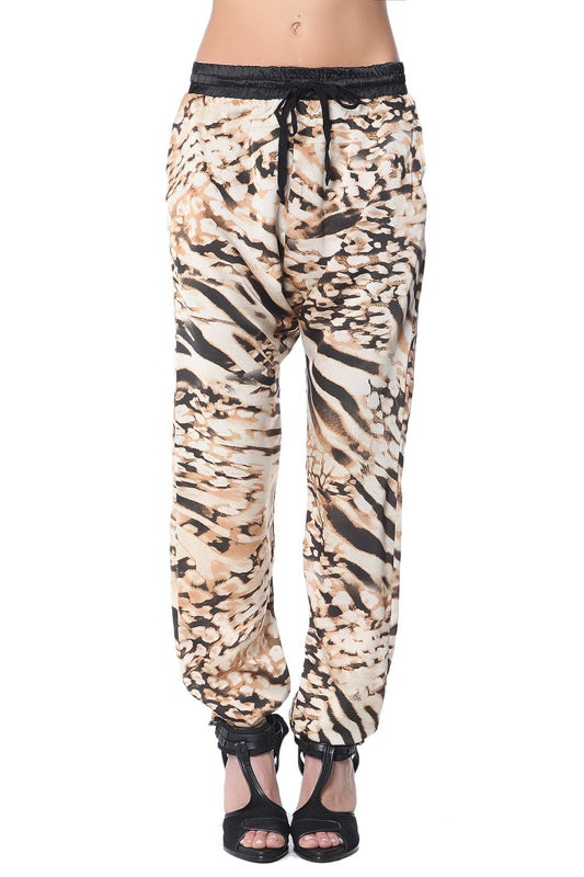 Baggy pants in brown animal print | Just Cool Beans — pants | bottoms