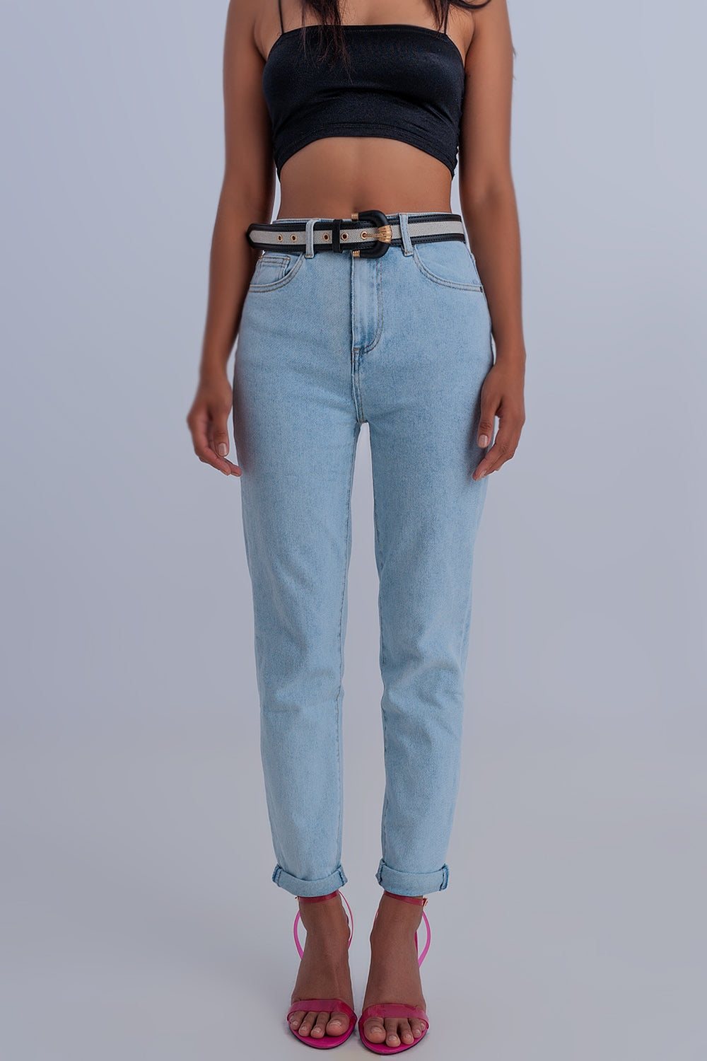 Basic mom jean in light blue | Just Cool Beans — jeans | the denim shop