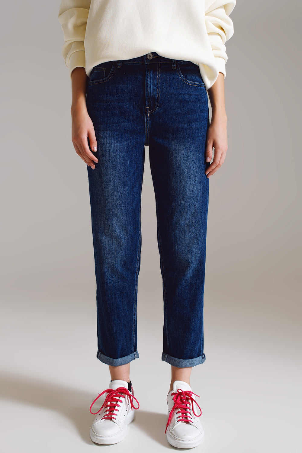 Basic straight jeans in dark wash | Just Cool Beans — jeans | the denim shop