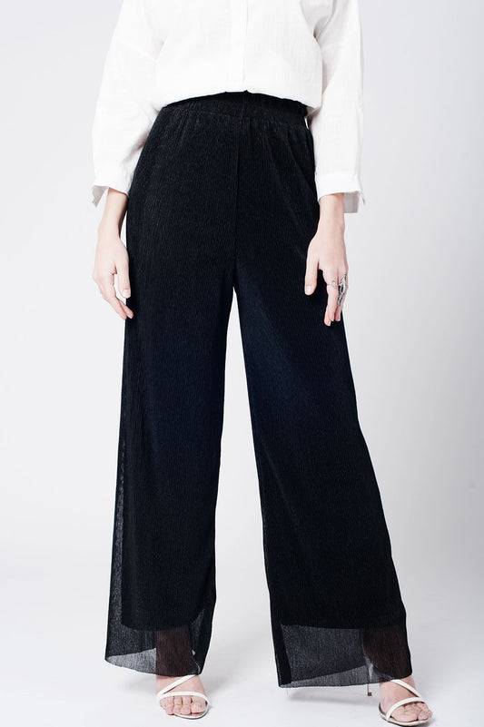 Black cheesecloth pants | Just Cool Beans — pants | bottoms