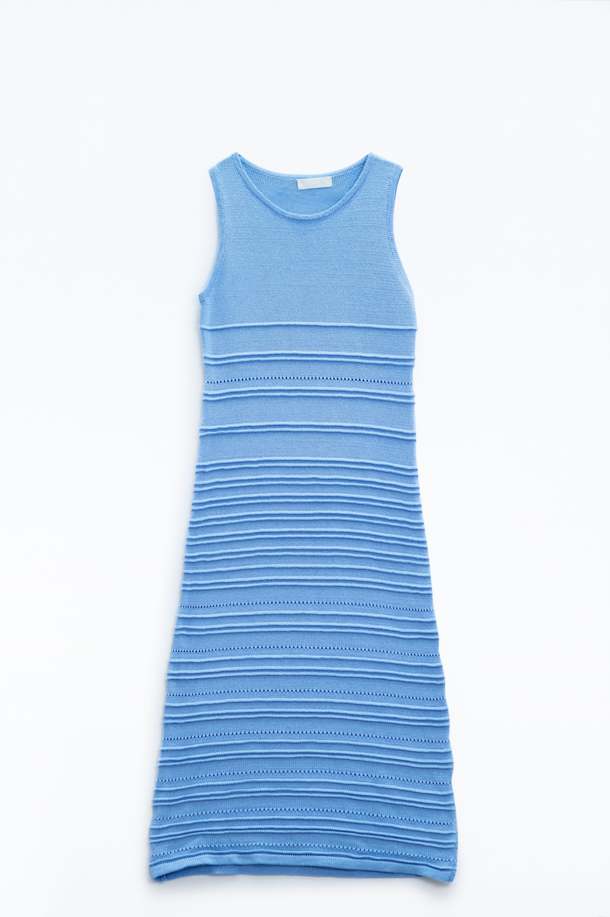 Blue maxi crochet sleeveless knitted dress | Just Cool Beans — dresses
