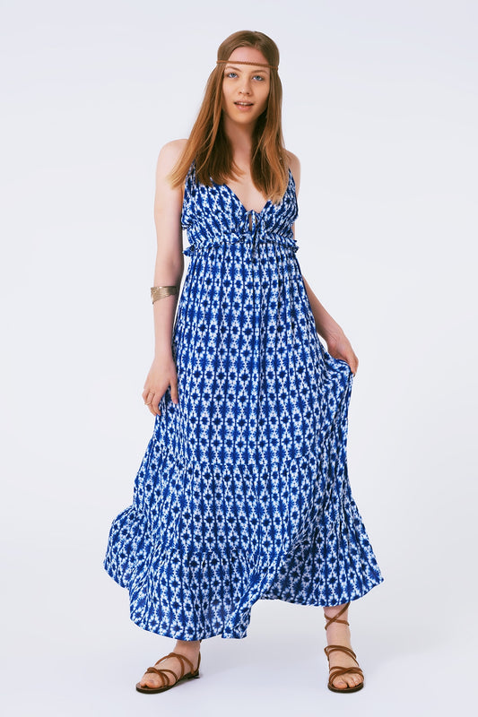 Boho printed strappy maxi dress | Just Cool Beans — dresses