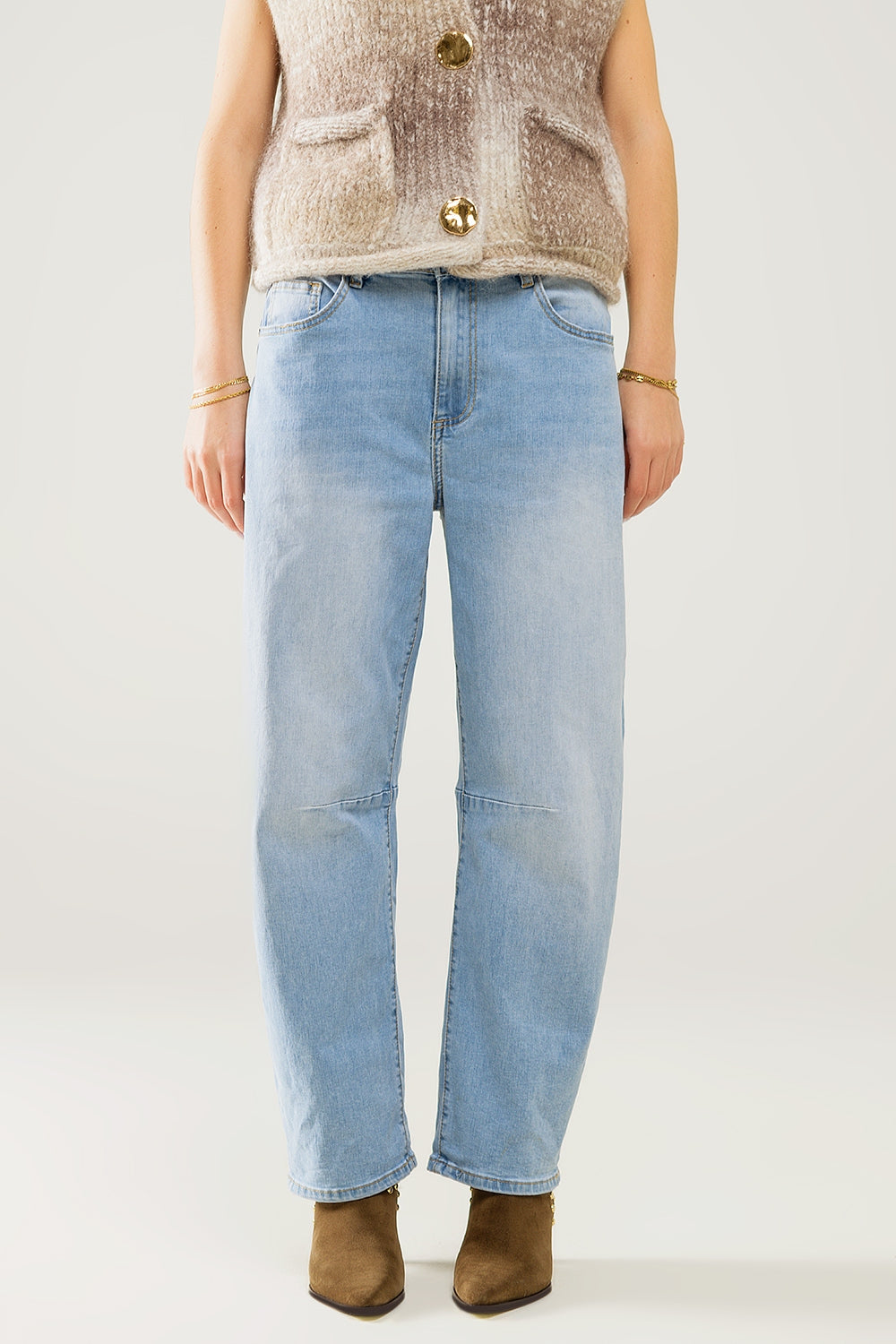 Bubble wide leg jeans in light wash | Just Cool Beans — jeans | the denim shop