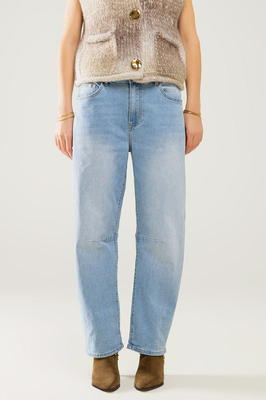 Bubble wide leg jeans in light wash | Just Cool Beans — jeans | the denim shop