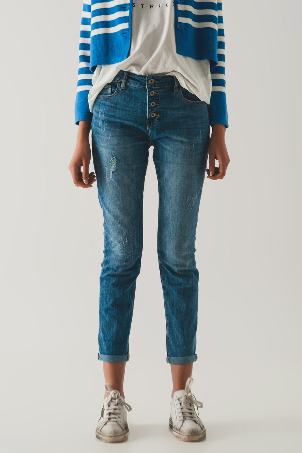 Button front straight jean | Just Cool Beans — jeans | the denim shop