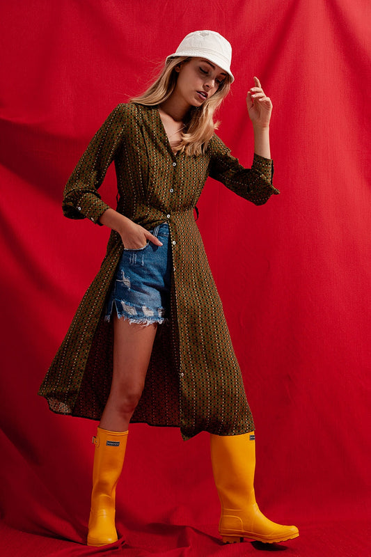 Check print shirt midaxi dress | Just Cool Beans — dresses
