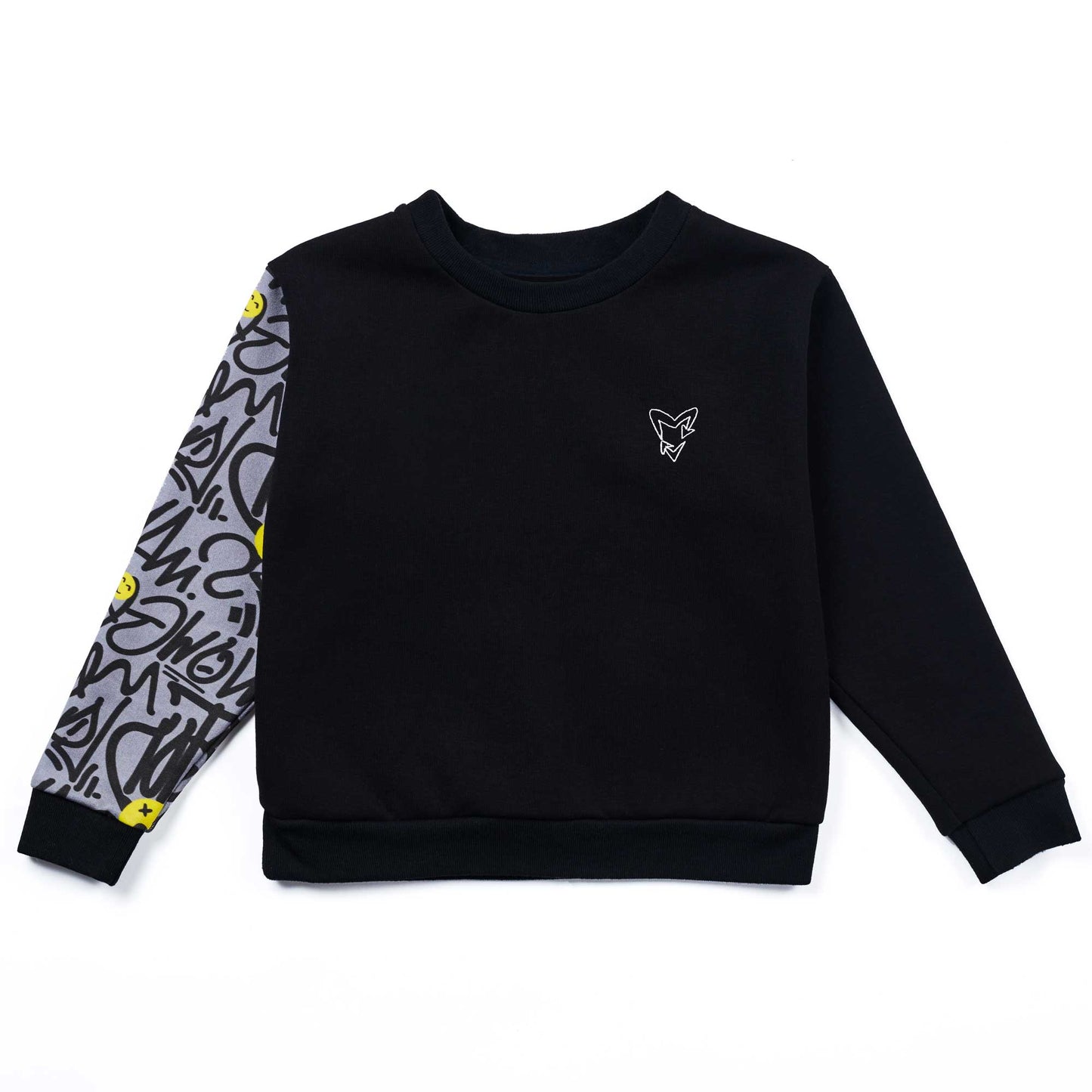 VANDALKIDS Kids Long Sleeve Cotton Sweatshirt - Graffiti (Unisex)