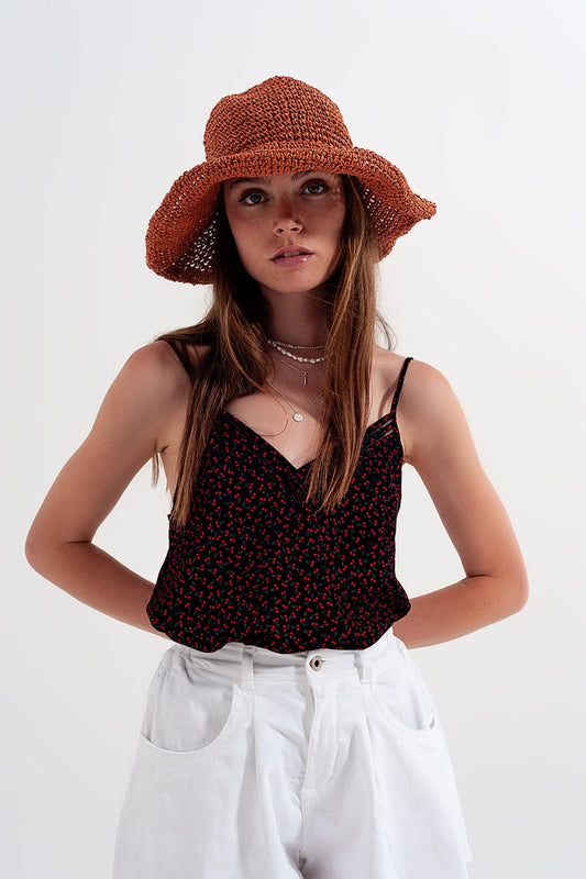 Cherry top in black | Just Cool Beans — tops