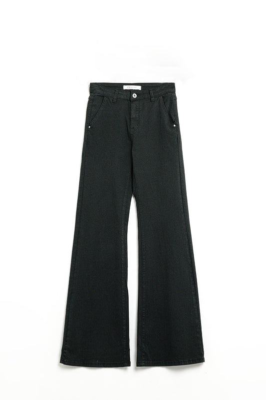 Comfy stretcy black flared pants | Just Cool Beans — pants | bottoms