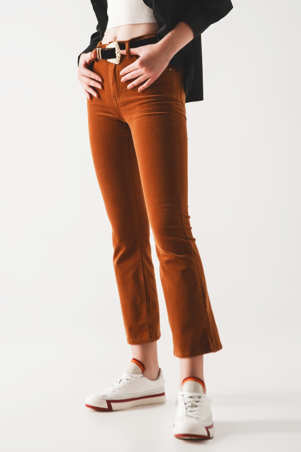 Cord flare in camel | Just Cool Beans