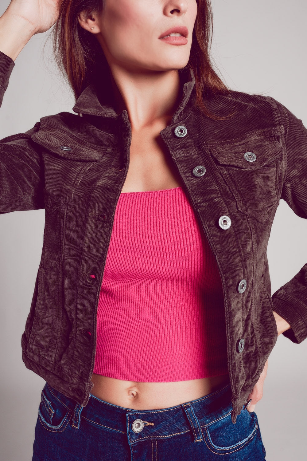 Cord jacket in brown | Just Cool Beans — coats and jackets | jackets
