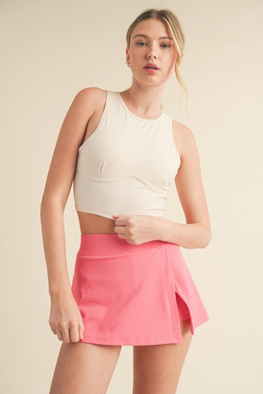 Corset Inspired Cropped Tank Top - Just Cool Beans