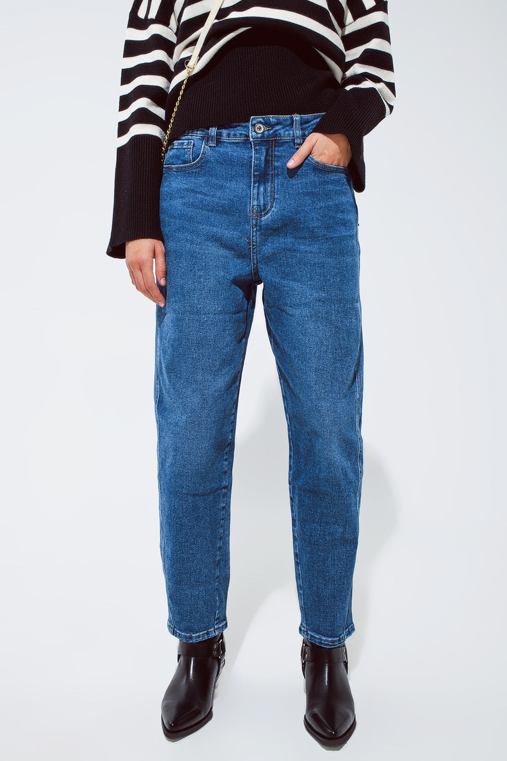 Dark blue oversized boyfriend jeans | Just Cool Beans — jeans | the denim shop