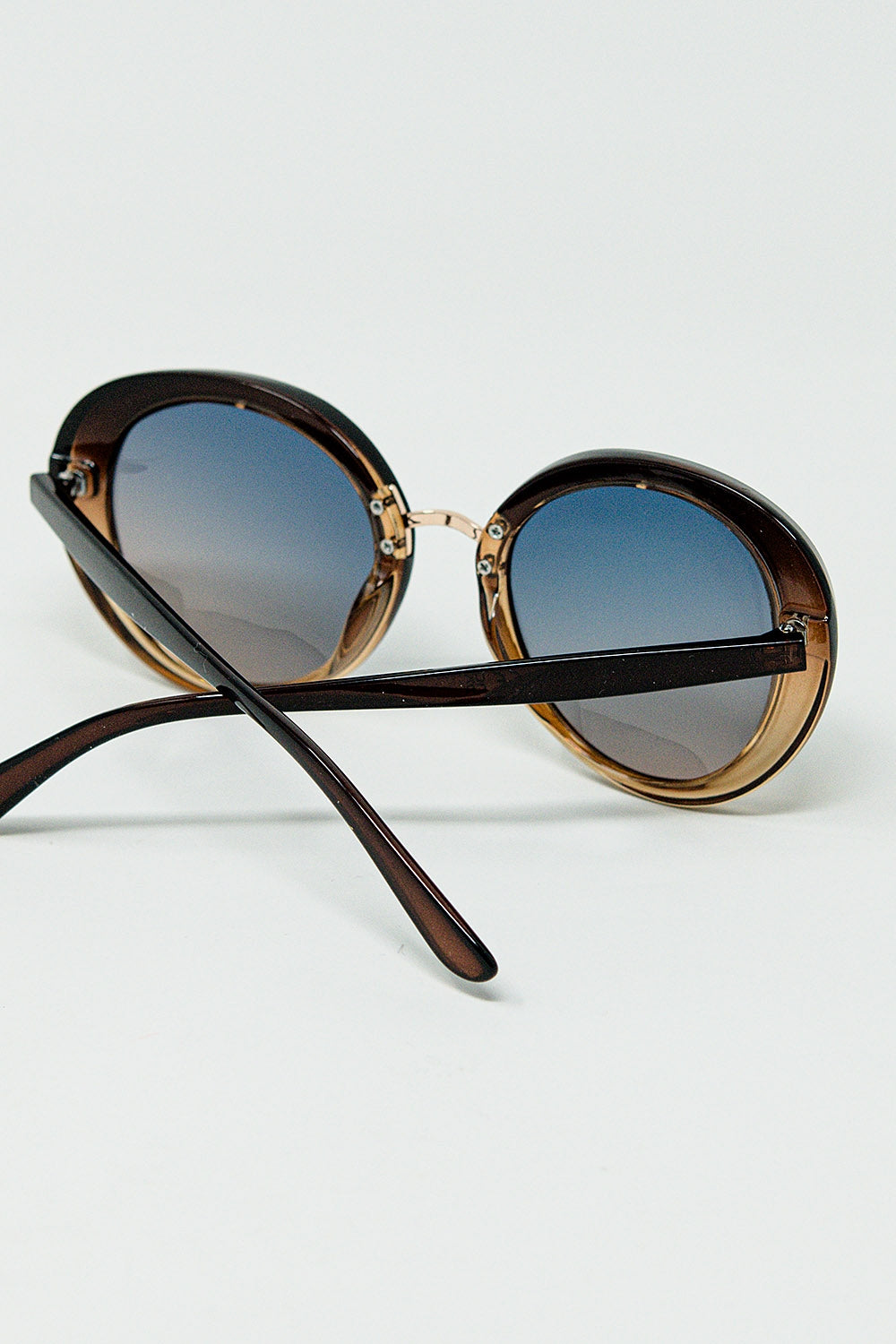 Golden sunset spot oval shaped sunglasses | Just Cool Beans